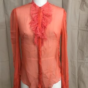 Alexander McQueen Button Down Long Sleeve Blouse
